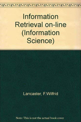 Stock image for Information retrieval: on-line (Information sciences series) for sale by HPB-Diamond