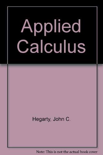 Stock image for Applied Calculus for sale by Hay-on-Wye Booksellers