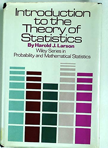 Imagen de archivo de Introduction to the Theory of Statistics a la venta por Better World Books