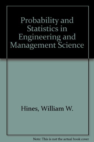 Beispielbild fr Probability and Statistics in Engineering and Management Science zum Verkauf von WorldofBooks