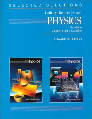 9780471518600: Physics: Selected Solutions to Accompany Physics V 1 & 2 Ext 4e (WSE)