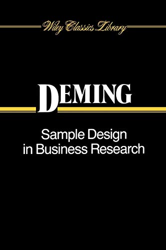 Sample Design in Business Research (9780471523703) by Deming, W. Edwards