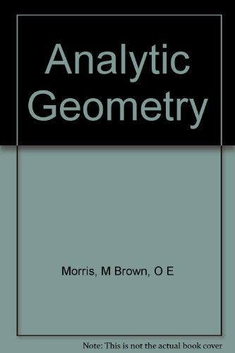 9780471524373: Analytic Geometry