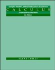 9780471528357: Calculus: One and Several Variables : Complex Variables, Differential Equations Supplement: Suppt.to 6r.e