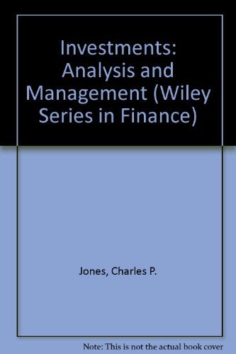 Stock image for Investments : Analysis and Management for sale by Better World Books