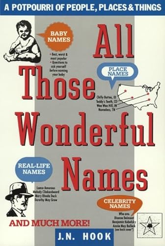 Beispielbild fr All Those Wonderful Names: A Potpourri of People, Places, and Things zum Verkauf von Wonder Book