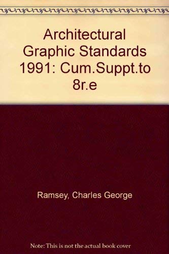 Stock image for Architectural Graphic Standards 1991 Cumulative Supplement for sale by Better World Books