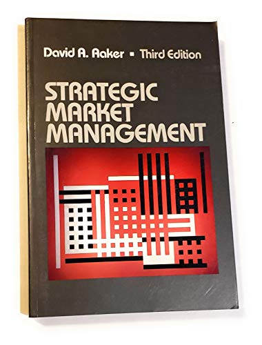 Imagen de archivo de Strategic Marketing Management a la venta por Better World Books