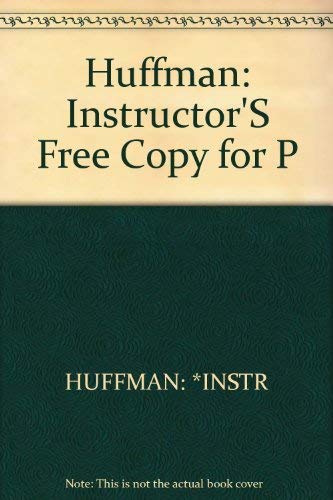 Stock image for Psychology in Action, Instructor's Free Copy Huffman, Karen; Vernoy, Mark; Williams, Barbara and Vernoy, Judith for sale by Broad Street Books