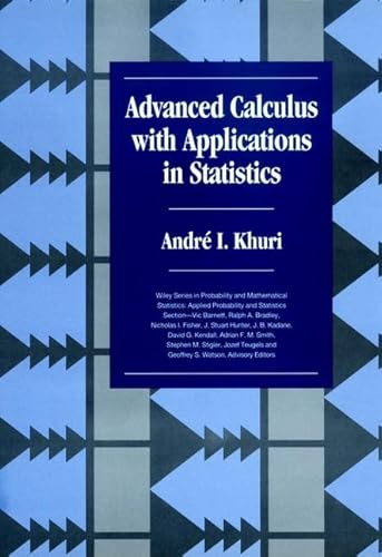 Imagen de archivo de Advanced Calculus with Applications in Statistics (Wiley Series in Probability & Mathematical Statistics: Applied Probability & Statistics) a la venta por Shoemaker Booksellers
