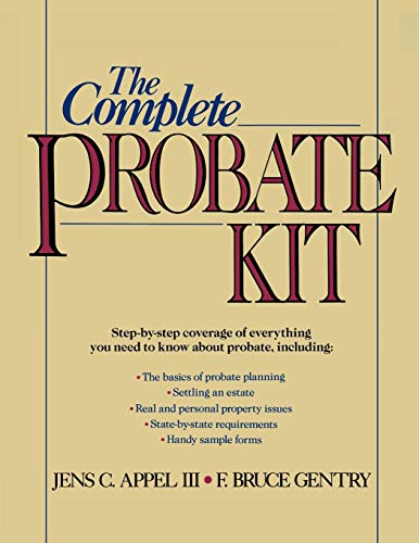 Beispielbild fr The Complete Probate Kit zum Verkauf von Wonder Book