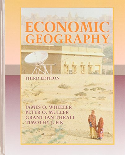 Beispielbild fr Economic Geography zum Verkauf von Better World Books