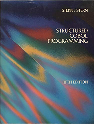 Imagen de archivo de Structured COBOL Programming, Syntax Guide a la venta por HPB-Red