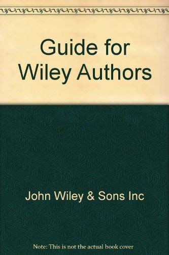 9780471543985: Guide for Wiley Authors