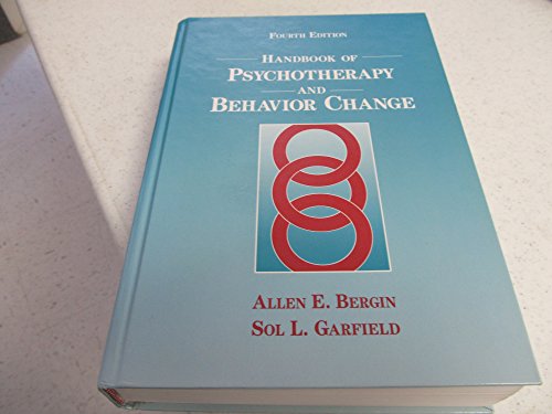 Imagen de archivo de Handbook of Psychotherapy and Behavior Change a la venta por Better World Books