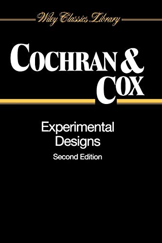 9780471545675: Experimental Designs 2E P: 35 (Wiley Classics Library)