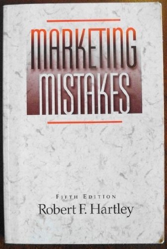 Beispielbild fr Marketing Mistakes zum Verkauf von Wonder Book