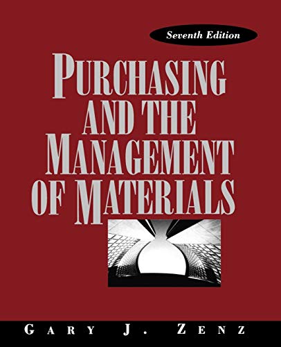 9780471549833: Purchasing Management Materials 7e
