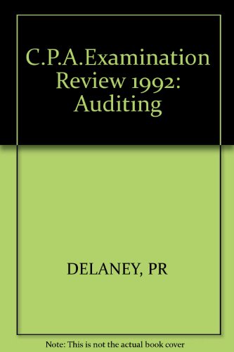 Wiley CPA Examination Review, Auditing (9780471551355) by Delaney, Patrick R.; Gleim, Irvin N.