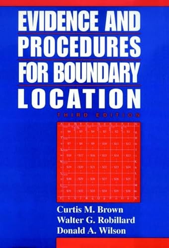 9780471552192: Evidence and Procedures for Boundary Location