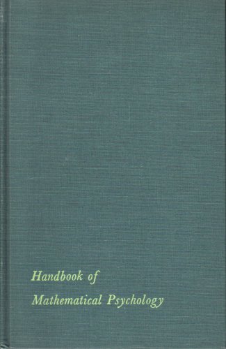 9780471553472: Handbook of Mathematical Psychology: v.2