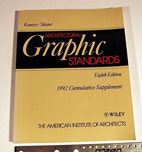 Imagen de archivo de Architectural Graphic Standards, 1992 Cumulative Supplement a la venta por Wonder Book