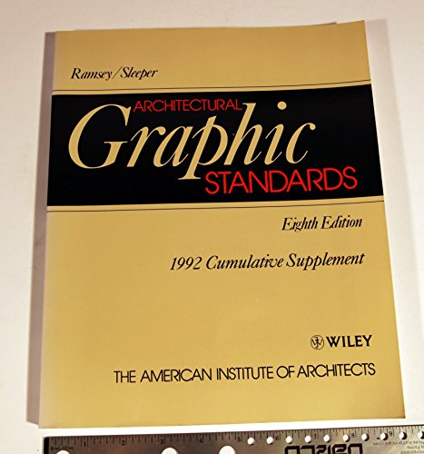 Stock image for Architectural Graphic Standards: 1992 Cumulative Supplement for sale by James & Mary Laurie, Booksellers A.B.A.A