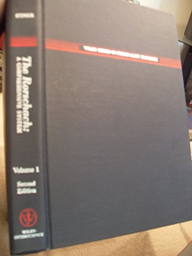 Imagen de archivo de The Rorschach: A Comprehensive System, Vol 1: Basic Foundations a la venta por Books From California