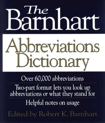 9780471571469: The Barnhart Abbreviations Dictionary
