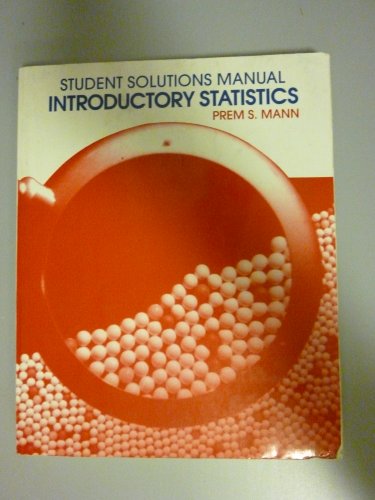 Imagen de archivo de Introductory Statistics. Student Solution Manual a la venta por HPB-Red