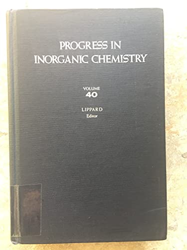 Imagen de archivo de Progress in Inorganic Chemistry, Vol. 40 a la venta por David's Books
