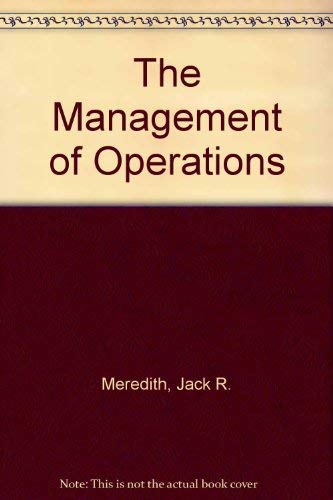 9780471572572: The Management of Operations