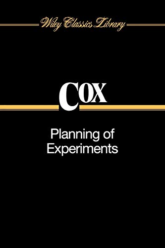 9780471574293: Planning of Experiments P: 39 (Wiley Classics Library)