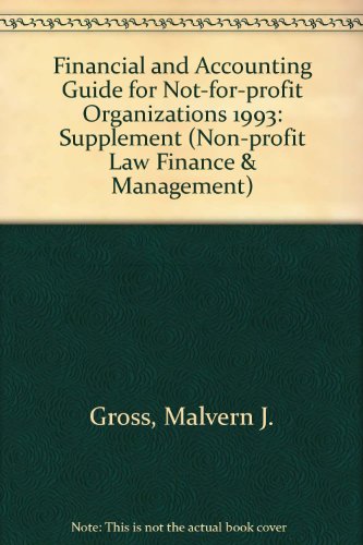 Financial and Accounting Guide for Not-For-Profit Organizations, (Business Practice Library) (9780471575849) by Gross, Malvern J.