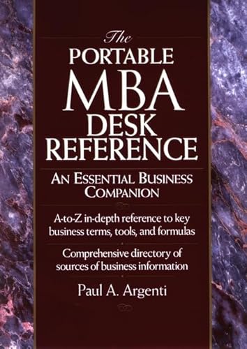 Stock image for The Portable MBA Desk Reference: An Essential Business Companion (The Portable MBA Series) for sale by Bluff Books