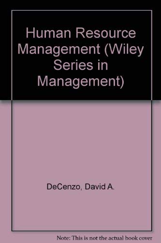 Beispielbild fr Human Resource Management: Concepts and Practices (Wiley Series in Management) zum Verkauf von medimops
