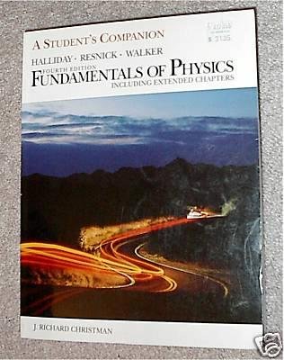 Imagen de archivo de Fundamentals of Physics, , Students Companion including Extended Chapters a la venta por Green Street Books