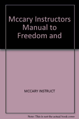 Beispielbild fr Instructor's Manual for Freedom and Growth in Marriage zum Verkauf von Kennys Bookshop and Art Galleries Ltd.