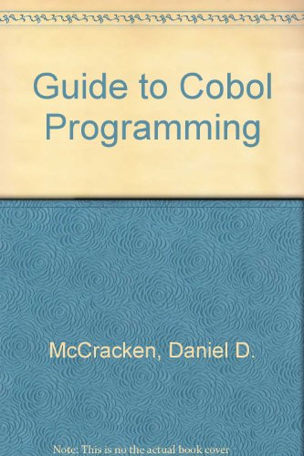 GT COBOL Programming -Op/62 (9780471582441) by McCracken, Daniel D.