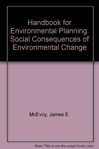 Imagen de archivo de Handbook for environmental planning: The social consequences of environmental change a la venta por Solr Books