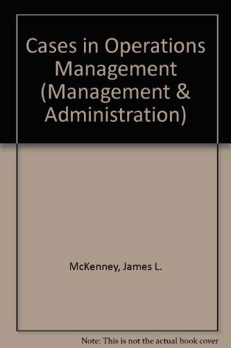 Stock image for Cases in Operations Management. for sale by Plurabelle Books Ltd