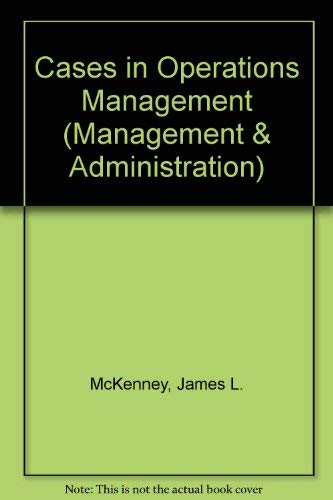 Stock image for Cases in Operations Management (Management & Administration S.) for sale by Cameron Park Books