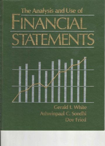 Imagen de archivo de Analysis and Use of Financial Statements a la venta por Phatpocket Limited