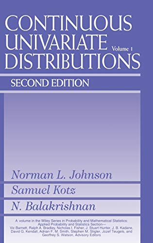 9780471584957: Continuous Univariate Distributions: Volume 1