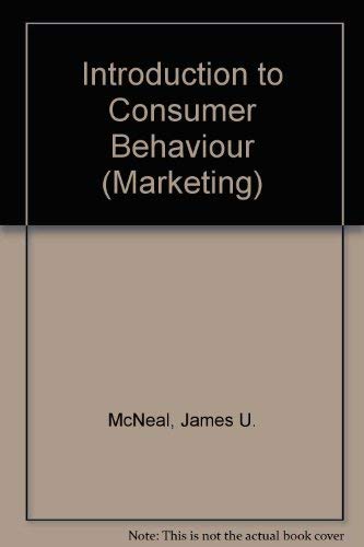Imagen de archivo de An Introduction to Consumer Behavior (Wiley Series in Management and Administration) a la venta por Solr Books