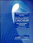 Imagen de archivo de Salas and Hille's Calculus One and Several Variables, Student Solution Manual a la venta por HPB-Red