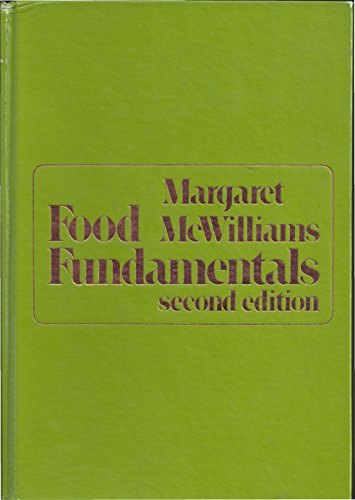 Food Fundamentals Mcwilliams Margaret 9780471587361 Abebooks
