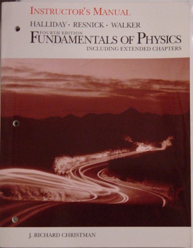 Beispielbild fr Instructor'S Manual to Accompany Fundamentals of Physics 4ed (Including Extended Chapters) (Manual) zum Verkauf von ThriftBooks-Dallas
