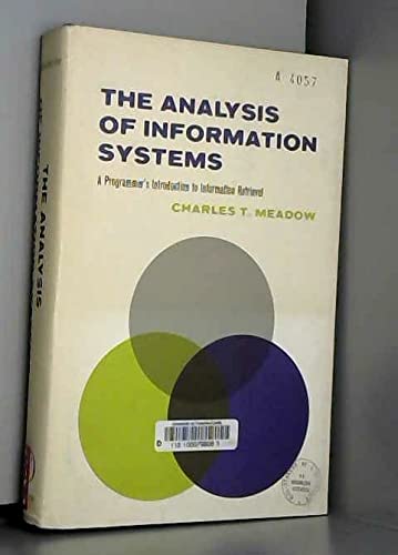 Stock image for The Analysis of Information Systems (Information Science) for sale by Basement Seller 101