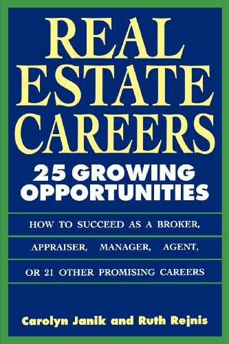 Beispielbild fr Real Estate Careers : 25 Growing Opportunities zum Verkauf von Better World Books